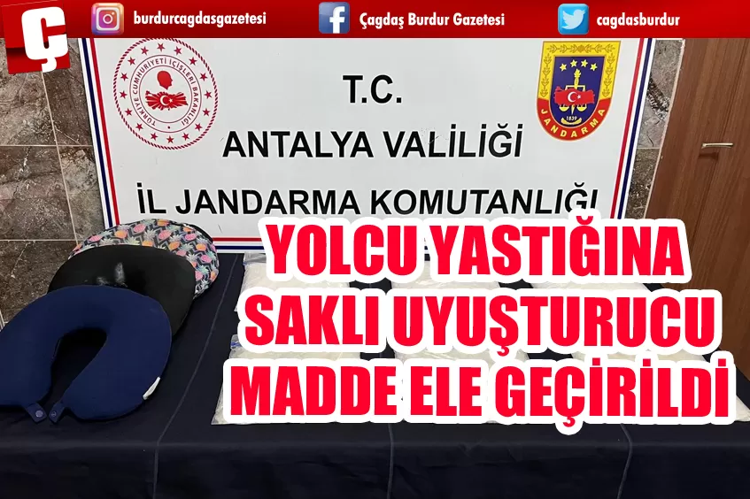 YOLCU YASTIĞINA SAKLI UYUŞTURUCU MADDE ELE GEÇİRİLDİ 