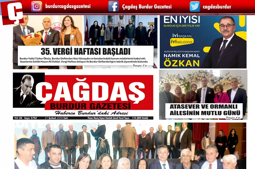 GAZETEMİZ 27 ŞUBAT 2024 TARİHLİ SAYISI