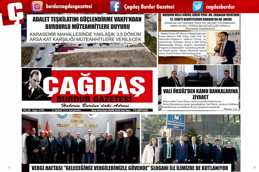 GAZETEMİZ 28 ŞUBAT 2024 TARİHLİ SAYISI