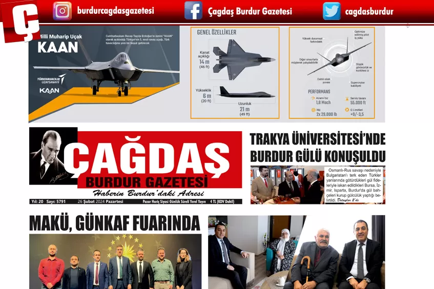 GAZETEMİZ 26 ŞUBAT 2024 TARİHLİ SAYISI