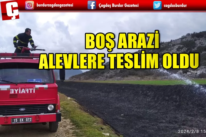 BUCAK’TA ARAZİ YANGINI ÇIKTI