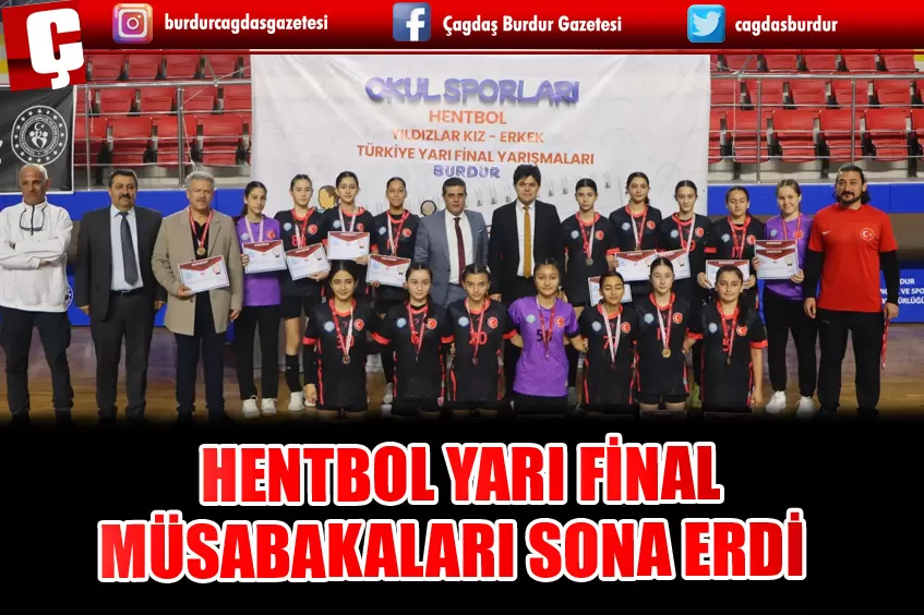 OKUL SPORLARI YILDIZLAR HENTBOL KIZ - ERKEK YARI FİNAL MÜSABAKALARI SONA ERDİ