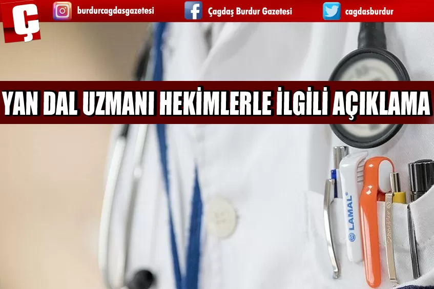 SAĞLIK BAKANI KOCA'DAN YAN DAL UZMANI HEKİMLERLE İLGİLİ PAYLAŞIM