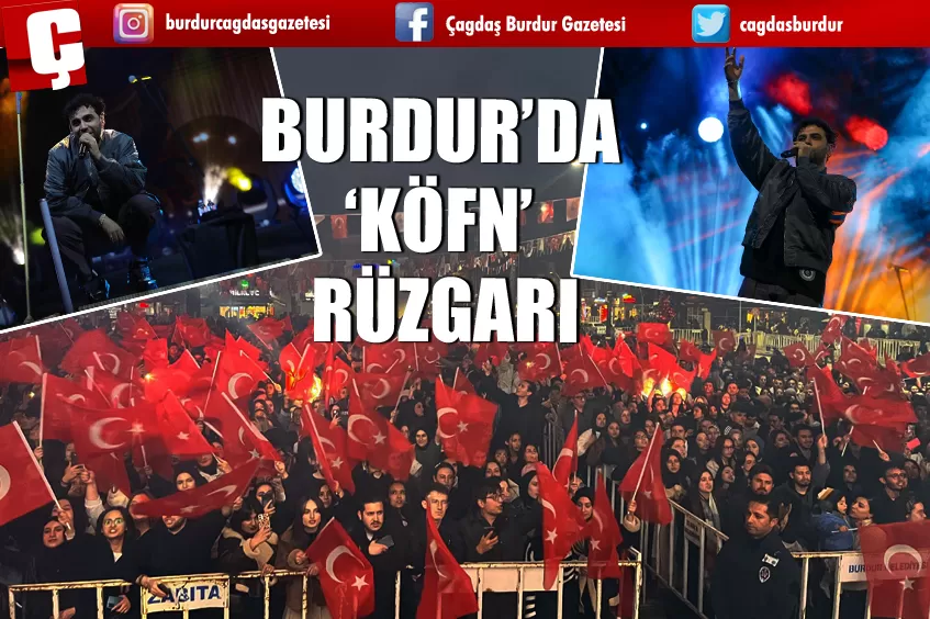 BURDUR'DA KÖFN RÜZGARI ESTİ