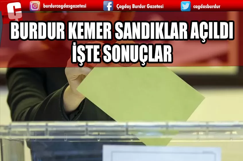 KEMER'DE SANDIKLAR AÇILDI.. İŞTE SONUÇLAR