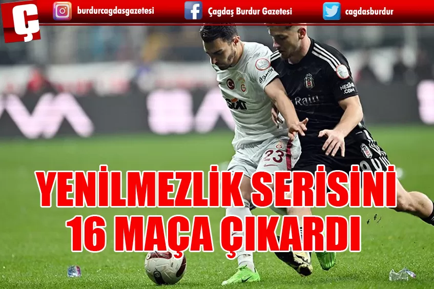 GALATASARAY, YENİLMEZLİK SERİSİNİ 16 MAÇA ÇIKARDI