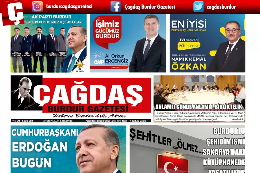 GAZETEMİZ 20 MART 2024 TARİHLİ SAYISI