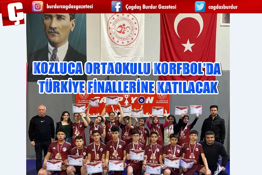 KOZLUCA ORTAOKULU KORFBOL’DA TÜRKİYE FİNALLERİNE KATILACAK