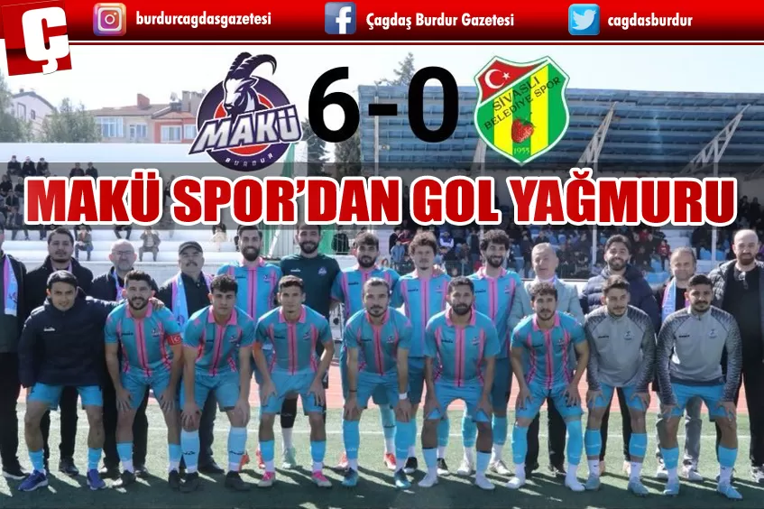 MAKÜ SPOR’DAN 6 GOLLÜ GALİBİYET