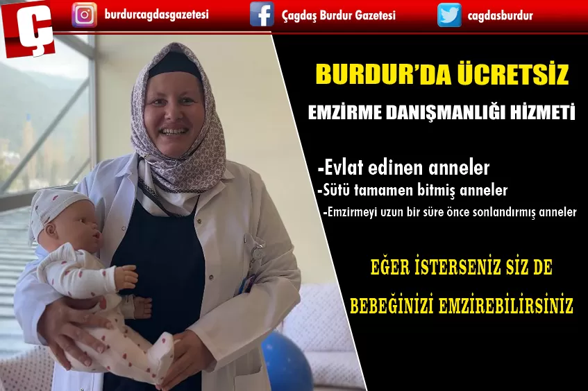 BURDUR’DA ÜCRETSİZ EMZİRME DANIŞMANLIĞI HİZMETİ ALABİLİRSİNİZ