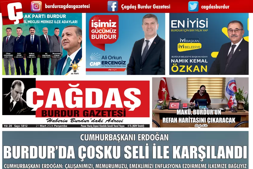 GAZETEMİZ 21 MART 2024 TARİHLİ SAYISI 