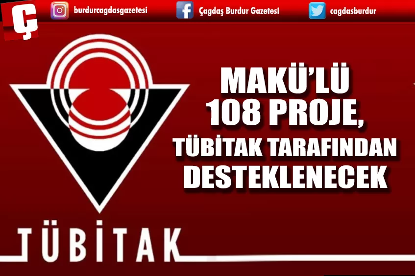 MAKÜ’LÜ 108 PROJE, TÜBİTAK TARAFINDAN DESTEKLENECEK