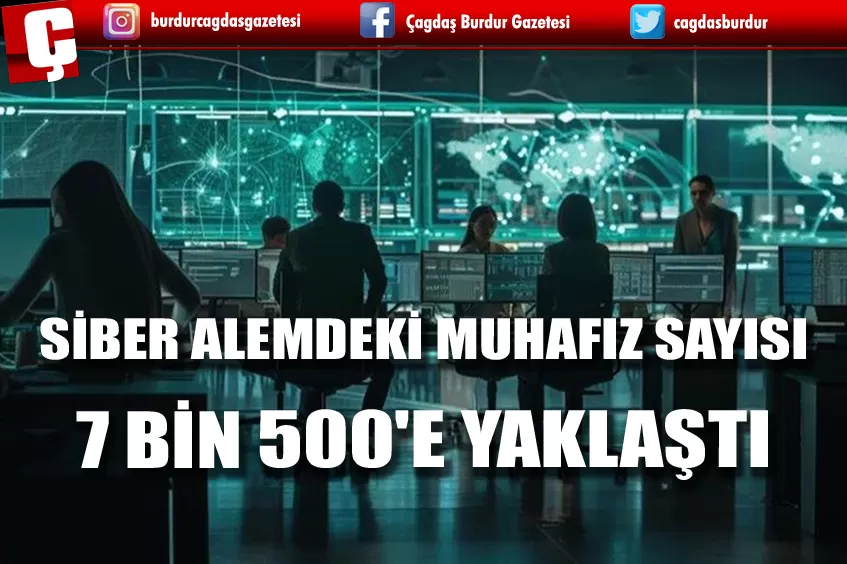 SİBER ALEMDEKİ MUHAFIZ SAYISI 7 BİN 500'E YAKLAŞTI