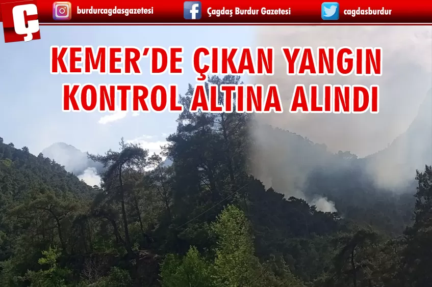 ANTALYA'DA ORMANLIK ALANDA ÇIKAN YANGIN KONTROL ALTINA ALINDI