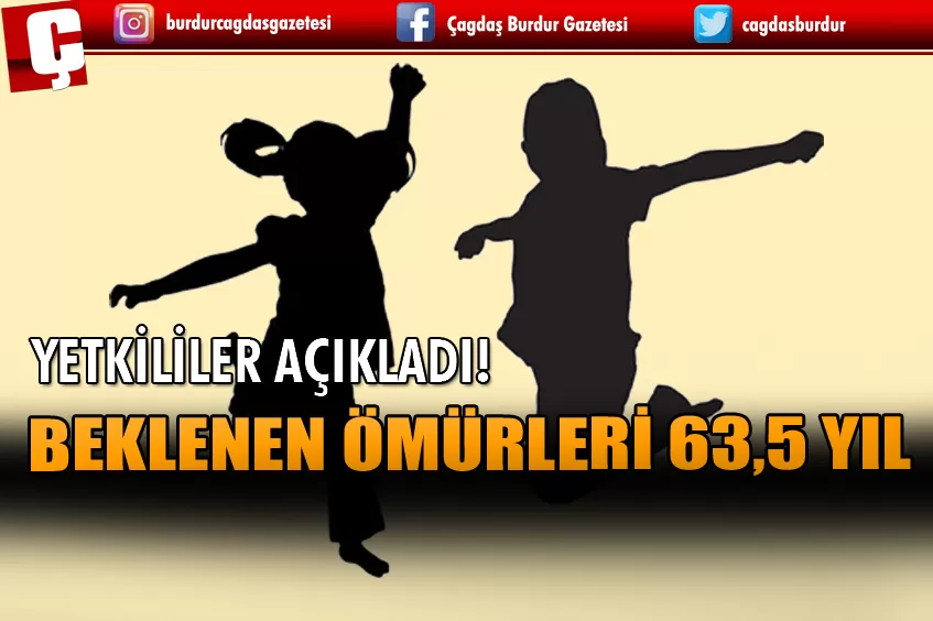 YETKİLİLER AÇIKLADI: BEKLENEN ÖMÜRLERİ 63,5 YIL