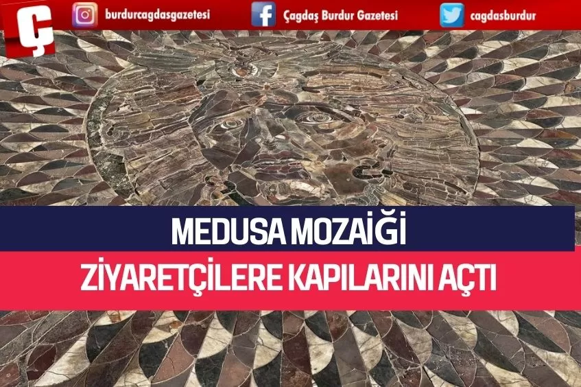 KİBYRA ANTİK KENTİ'NDE BULUNAN EŞSİZ MEDUSA MOZAİĞİ ZİYARETE AÇILDI