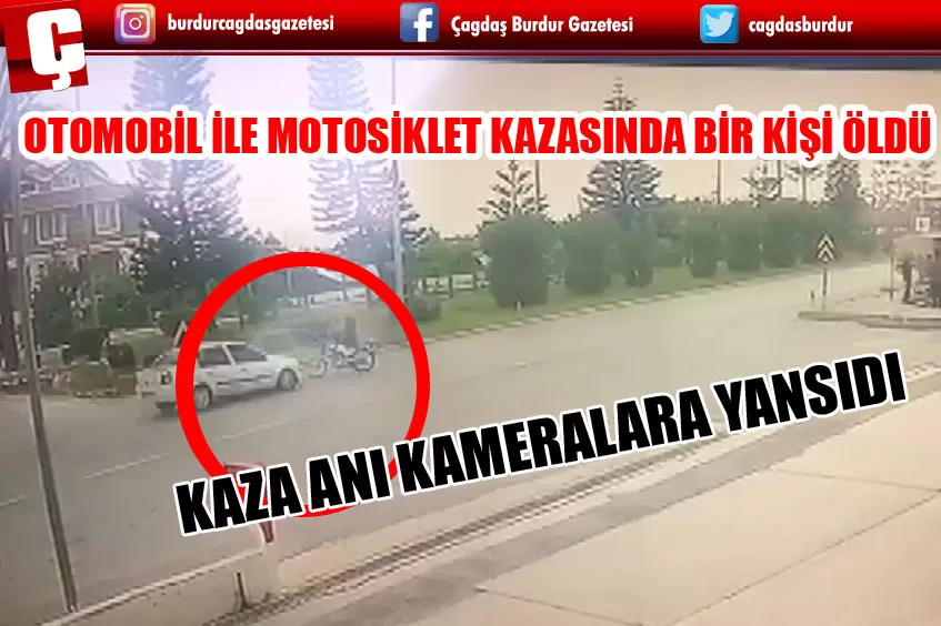 ALANYA’DA BİR KİŞİNİN ÖLDÜĞÜ TRAFİK KAZASI GÜVENLİK KAMERASINDA  