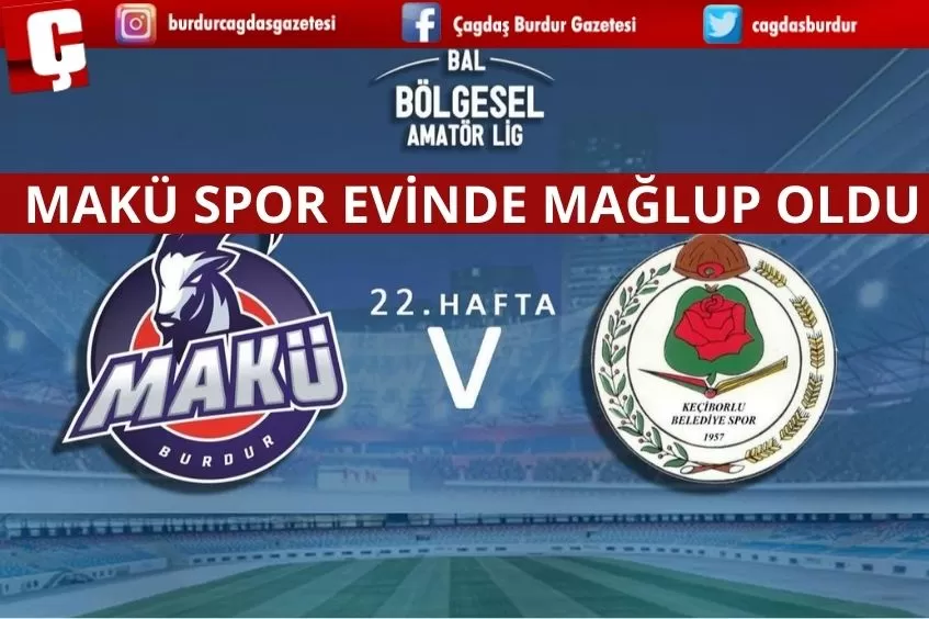 MAKÜ SPOR EVİNDE MAĞLUP OLDU