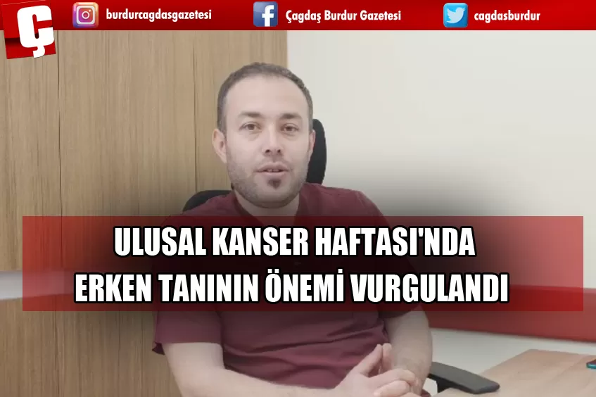 JİNEKOLOJİK ONKOLOJİ CERRAHİSİ UZMANI OP.DR. SİNAN SERDAR AY ULUSAL KANSER HAFTASI'NDA ERKEN TANININ ÖNEMİ VURGULANDI