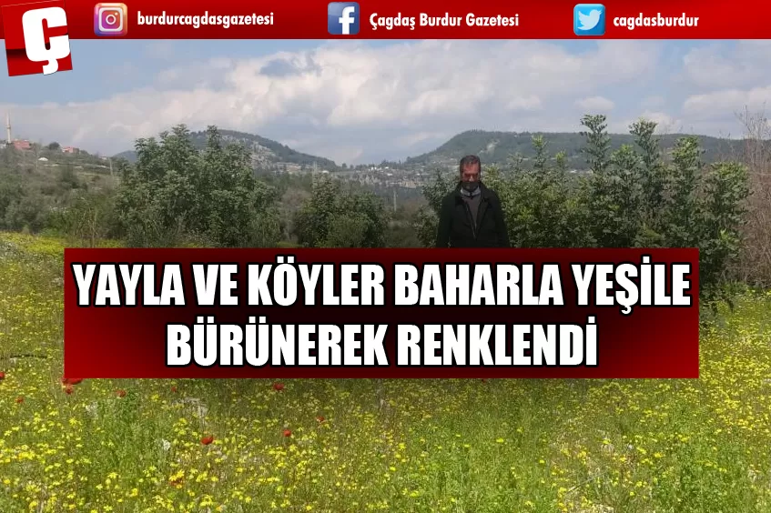 YAYLA VE KÖYLER BAHARLA YEŞİLE BÜRÜNEREK RENKLENDİ