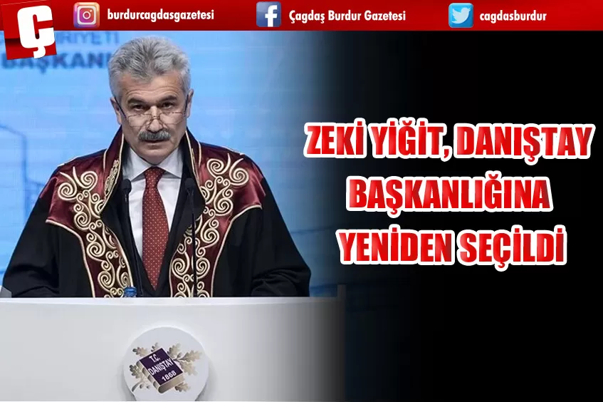 ZEKİ YİĞİT, DANIŞTAY BAŞKANLIĞINA YENİDEN SEÇİLDİ