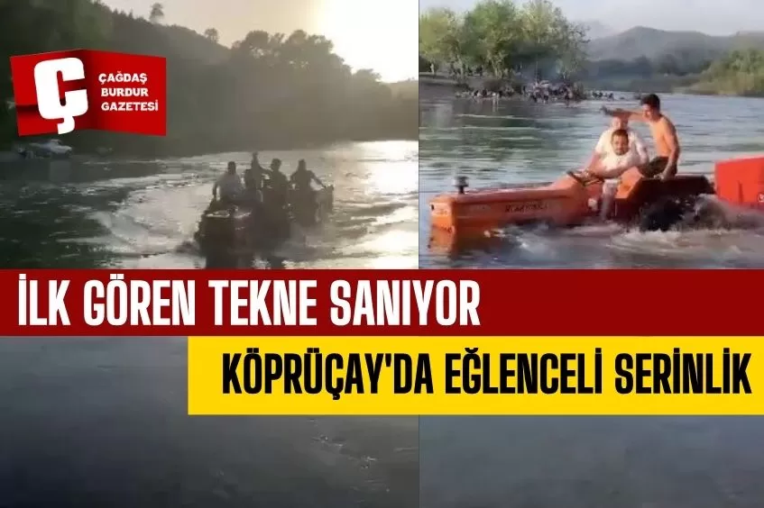 İLK GÖREN TEKNE SANIYOR, TRAKTÖR OLDUĞUNA İNANAMIYOR