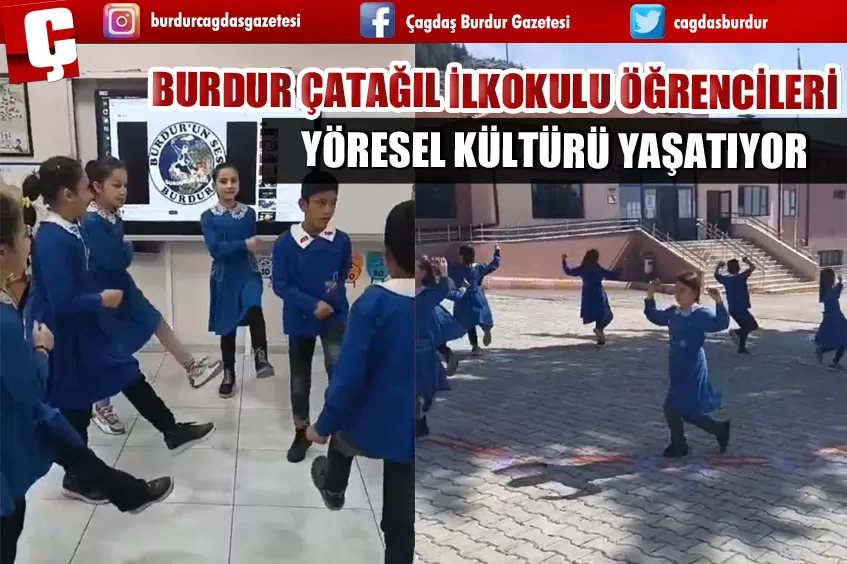 BURDUR ÇATAĞIL İLKOKULU ÖĞRENCİLERİNİN HALK OYUNLARI BÜYÜK İLGİ GÖRÜYOR