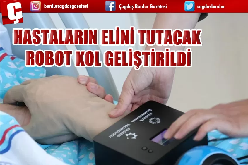 HASTALARIN ELİNİ TUTACAK ROBOT KOL GELİŞTİRİLDİ