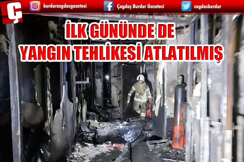 BEŞİKTAŞ'TAKİ GECE KULÜBÜNDE TADİLATIN İLK GÜNÜNDE DE YANGIN TEHLİKESİ ATLATILMIŞ