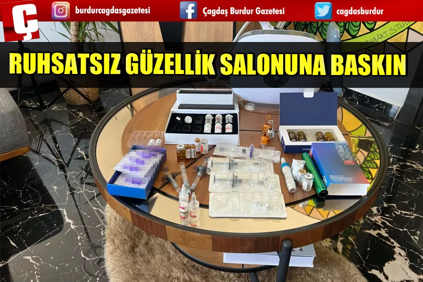 RUHSATSIZ GÜZELLİK SALONUNA BASKIN