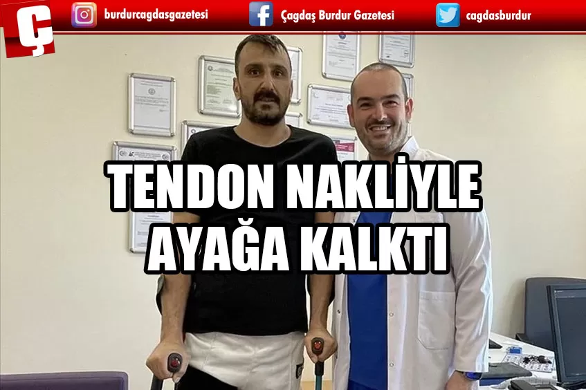 KALDIRIMDAN DÜŞÜNCE DİZ BAĞLARI KOPAN HASTA, TENDON NAKLİYLE AYAĞA KALKTI