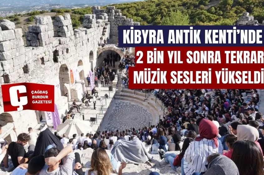 KİBYRA ANTİK KENTİ’NİN GÖZBEBEĞİ MEDUSA MOZAİKLİ ODEONDA 2 BİN YIL SONRA TEKRAR MÜZİK SESLERİ YÜKSELDİ