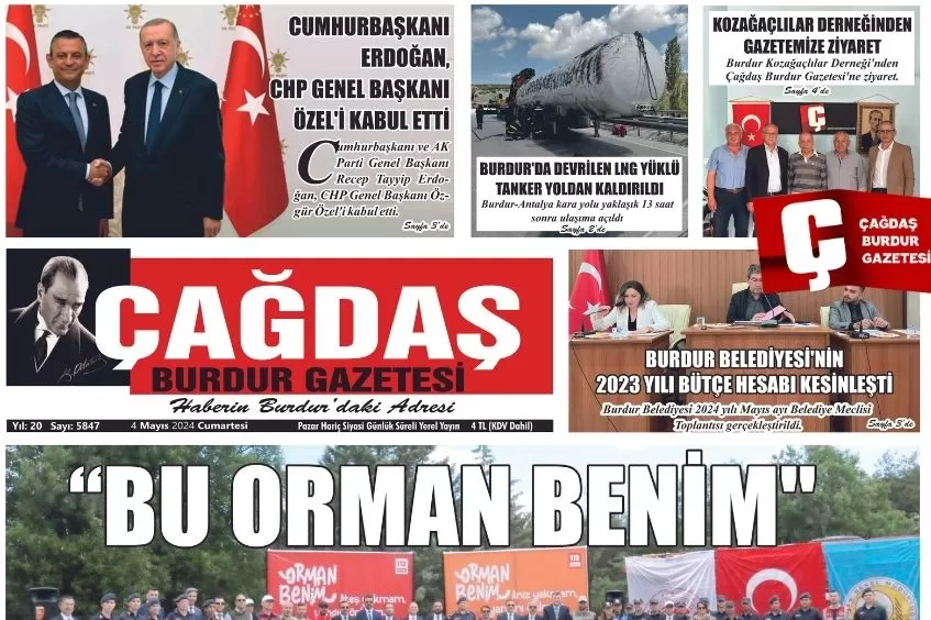 GAZETEMİZ 4 MAYIS 2024 TARİHLİ SAYISI