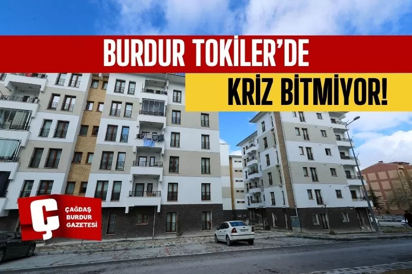 BURDUR TOKİ’LERDE  KRİZ BİTMİYOR! BU KEZ DE BORU PATLADI