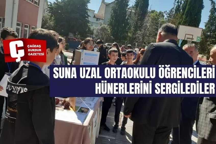 SUNA UZAL ORTAOKULU ÖĞRENCİLERİ HÜNERLERİNİ SERGİLEDİLER