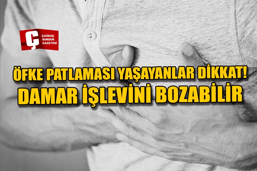 ÖFKE PATLAMALARININ DAMAR İŞLEVİNİ BOZABİLECEĞİ UYARISI