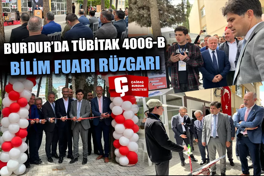 BURDUR’DA TÜBİTAK 4006-B BİLİM FUARI RÜZGARI