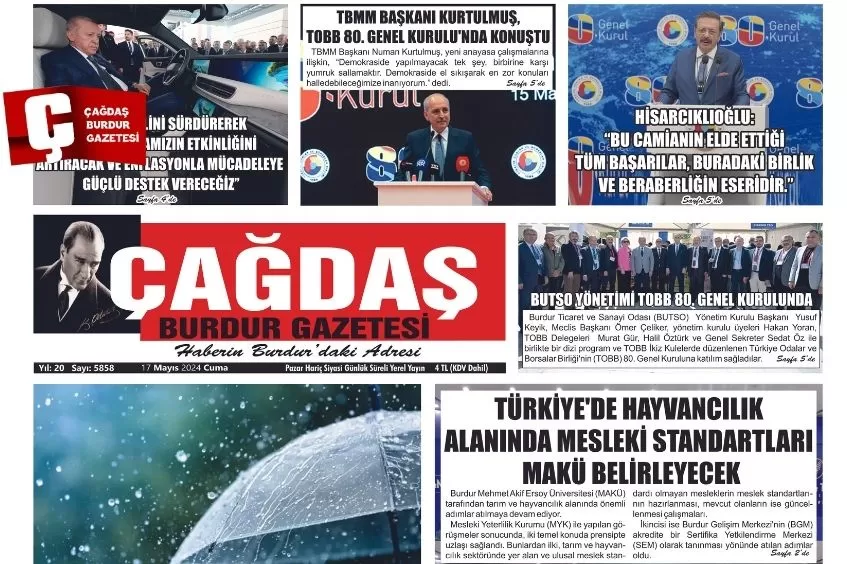 GAZETEMİZ 17 MAYIS 2024 TARİHLİ SAYISI 