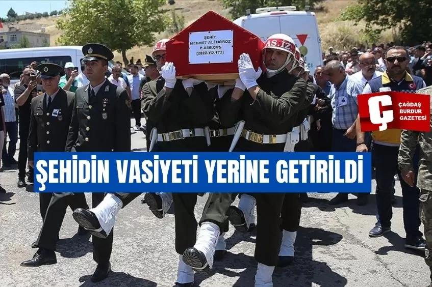 ŞEHİT PİYADE ASTSUBAY ÇAVUŞ MEHMET ALİ HOROZ'UN VASİYETİ ÜZERİNE UGANDA'DA SU KUYULARI AÇILDI
