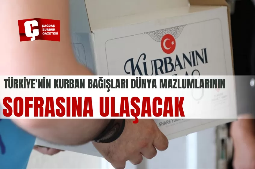 TÜRKİYE'NİN KURBAN BAĞIŞLARI DÜNYA MAZLUMLARININ SOFRASINA ULAŞACAK