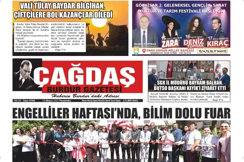 GAZETEMİZ 15 MAYIS 2025 TARİHLİ SAYISI