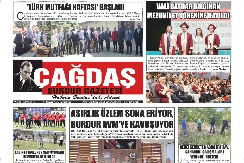 GAZETEMİZ 22 MAYIS 2025 TARİHLİ SAYISI