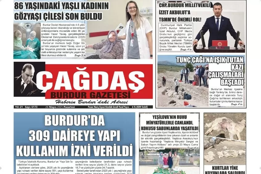 GAZETEMİZ 26 MAYIS 2025 TARİHLİ SAYISI