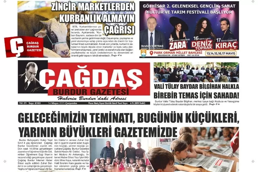 GAZETEMİZ 14 MAYIS 2025 TARİHLİ SAYISI