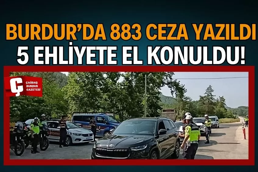BURDUR'DA JANDARMA 20 BİNİ AŞKIN ARACI DENETLEDİ