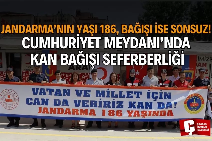 BURDUR'DA JANDARMA VE KIZILAY EL ELE
