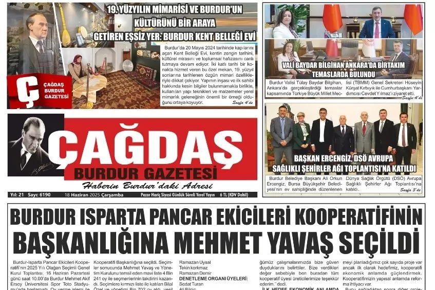 GAZETEMİZ 18 HAZİRAN 2025 TARİHLİ SAYISI