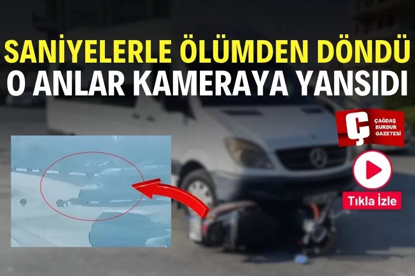 MİNİBÜSÜN ALTINDA KALMAKTAN KIL PAYI KURTULDU