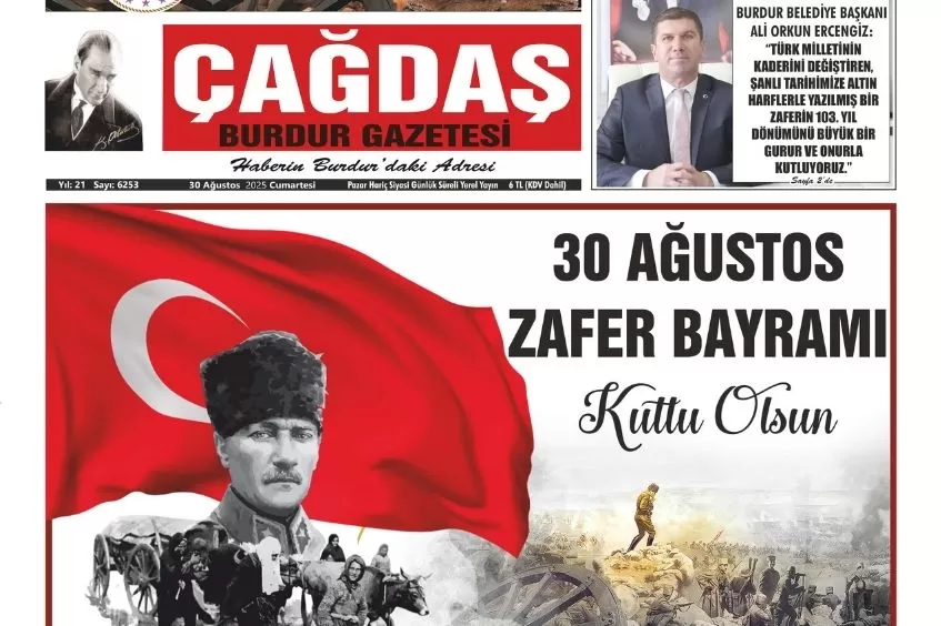GAZETEMİZ 30 AĞUSTOS 2025 TARİHLİ SAYISI