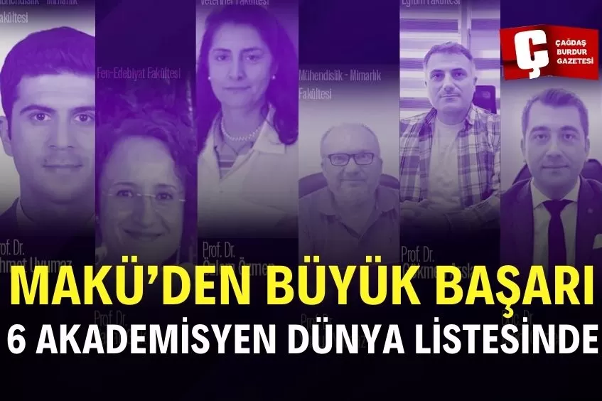 MAKÜ AKADEMİSYENLERİ “DÜNYANIN EN ETKİLİ BİLİM İNSANLARI” LİSTESİNDE